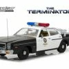 Greenlight 1977 Dodge Monaco Metro Police With T-800 Endoskeleton - 19042 - 1/18 Scale Diecast Model Toy Car -Outlet Cars Sales 19042 gl terminator 1977 dodge monaco 118 1 black az 26911.1599174604.386.513
