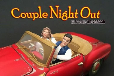 American Diorama Seated Couple II 'Couples Night Out' Set Of 2 Figures 23833B - 1/18 Scale Diecast Model Toy Car 3 American Diorama Seated Couple II 'Couples Night Out' Set Of 2 Figures 23833B - 1/18 Scale Diecast Model Toy Car