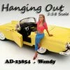 Hanging Out Wendy Figure, Pink With Blue - American Diorama Figurine 23854 - 1/18 Scale -Outlet Cars Sales 23854 AD Hanging Out Wendy Figure Diecast Model Car Accessories AZ 12718.1610384846.386.513