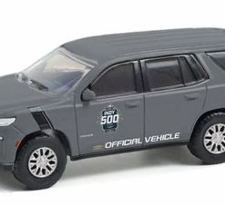 105th Running Of The Indianapolis 500 Official Vehicle 2021 Chevy Tahoe, Matte Gray - Greenlight 28080E/48 - 1/64 Scale Diecast Model Toy Car