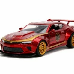 Jada Toys 2016 Chevy Camaro SS Hard Top, Iron Man - Jada 30298 - 1/32 Scale Diecast Model Toy Car