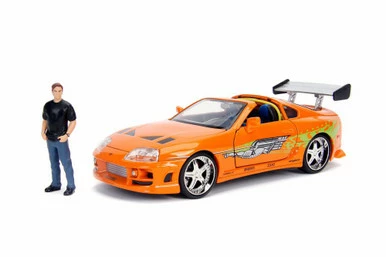 Jada Toys Toyota Supra With Brian Figure, Fast & Furious - Jada 30738 - 1/24 Scale Diecast Model Toy Car 3 Jada Toys Toyota Supra With Brian Figure, Fast & Furious - Jada 30738 - 1/24 Scale Diecast Model Toy Car