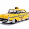 Jada Toys 1957 Chevy Bel Air Taxi, Deadpool - Jada 30839 - 1/24 Scale Diecast Model Toy Car