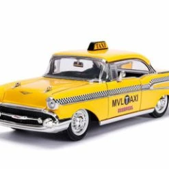 Jada Toys 1957 Chevy Bel Air Taxi, Deadpool - Jada 30839 - 1/24 Scale Diecast Model Toy Car