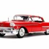 Jada Toys 1958 Cadillac Series 62 With Freddy Krueger Figure 31102 - 1/24 Scale Diecast Model Toy Car