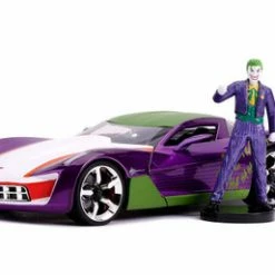 Jada Toys 2009 Chevy Corvette Stingray With The Joker 31199/4 - 1/24 Scale Diecast Model Toy Car