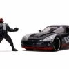 2008 Dodge Viper With Venom Figure, Spider-Man - Jada Toys 31750/4 - 1/24 Scale Diecast Car -Outlet Cars Sales 31750 4 JAAD HWR 2008 Dodge Viper SRT10 w Venom 124 1 72985.1601046538.386.513