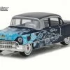 1955 Cadillac Fleetwood Series 60, Black With Blue - Greenlight 37120/48 - 1/64 Scale Diecast Car