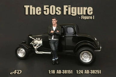 50's Style Figure I, American Diorama 38151 - 1/18 Scale Accessory For Diecast Cars 3 50's Style Figure I, American Diorama 38151 - 1/18 Scale Accessory For Diecast Cars
