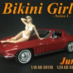 Bikini Girl June, White - American Diorama 38270 - 1/24 Scale Figurine - Diorama Accessory