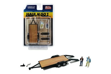 Haul N Go 1 Set, Silver - American Diorama 38377MJ - 1/64 Scale Figurine - Diorama Accessory 3 Haul N Go 1 Set, Silver - American Diorama 38377MJ - 1/64 Scale Figurine - Diorama Accessory