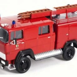 Lucky Road Signature 1965 Magirus-Deutz 100 D 7 FA LF8-TS Fire Engine,- Lucky 43017 - 1/43 Scale Diecast Model Toy Car