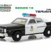 1977 Dodge Monaco Metropolitan Police, The Terminator - Greenlight 44790C - 1/64 Scale Diecast Car