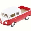 Kinsmart 1963 Volkswagen Bus Dbl Cab- 5387D - 1/34 Scale Diecast Model Toy Car (Brand New, But NOT IN BOX) -Outlet Cars Sales 5387D KIT RED 1963 VW Bus Double Cab Pickup 134 Diecast Model Toy Car closed az 02 73095.1610382018.386.513
