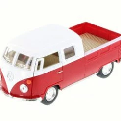 Kinsmart 1963 Volkswagen Bus Dbl Cab- 5387D - 1/34 Scale Diecast Model Toy Car (Brand New, But NOT IN BOX)