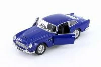 1963 Aston Martin Vulcan Hard Top, Blue - Kinsmart 5406D - 1/38 Scale Diecast Model Toy Car