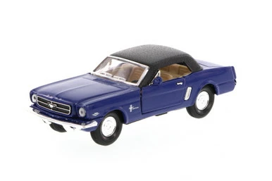 Showcasts 1965 Ford Mustang Soft Top, Blue - Superior 5719 - 1/34 Scale Diecast Model Car 3 Showcasts 1965 Ford Mustang Soft Top, Blue - Superior 5719 - 1/34 Scale Diecast Model Car