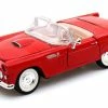 Motor Max 1956 Ford Thunderbird Convertible, Red - Motormax 73215 - 1/24 Scale Diecast Model Toy Car -Outlet Cars Sales 73215 MMT RED 1956 Ford Thunderbird Convertible Diecast Model Toy car AZ 40167.1610381830.386.513