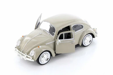 1966 Volkswagen Classic Beetle, Cream - Showcasts 73223/16D - 1/24 Scale Diecast Model Toy Car 3 1966 Volkswagen Classic Beetle, Cream - Showcasts 73223/16D - 1/24 Scale Diecast Model Toy Car