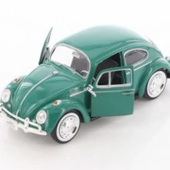 1966 Volkswagen Classic Beetle, Green - Showcasts 73223/16D - 1/24 Scale Diecast Model Toy Car