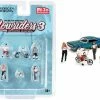 Lowriders Series 3 Figurine Set - American Diorama 76480MJ, 1/64 Figurine, Diorama Accessory