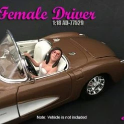 Female Driver, American Diorama 77529 - 1/18 Scale Accessory For Diecast Cars
