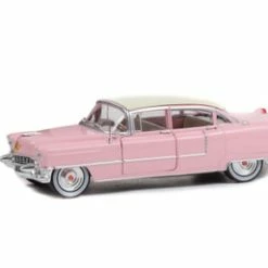 1955 Cadillac Fleetwood Series 60, Pink And White - Greenlight 84098 - 1/24 Scale Diecast Car