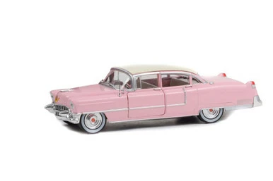 1955 Cadillac Fleetwood Series 60, Pink And White - Greenlight 84098 - 1/24 Scale Diecast Car 3 1955 Cadillac Fleetwood Series 60, Pink And White - Greenlight 84098 - 1/24 Scale Diecast Car
