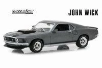 1969 Ford Mustang Boss 429 Hard Top, John Wick - Greenlight 86540 - 1/43 Scale Diecast Model Toy Car