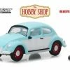 Volkswagen Beetle, Turquoise W/white - Greenlight 97040F/48 - 1/64 Scale Diecast Model Toy Car -Outlet Cars Sales 97040F 48 GL The Hobby Shop Series 4 164 1 AZ 94220.1610380518.386.513