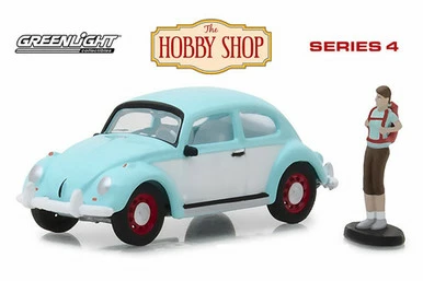 Volkswagen Beetle, Turquoise W/white - Greenlight 97040F/48 - 1/64 Scale Diecast Model Toy Car 3 Volkswagen Beetle, Turquoise W/white - Greenlight 97040F/48 - 1/64 Scale Diecast Model Toy Car