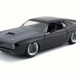 Jada Toys Letty's Plymouth Barracuda, Black - Jada 97195 - 1/24 Scale Diecast Model Toy Car