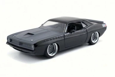 Jada Toys Letty's Plymouth Barracuda, Black - Jada 97195 - 1/24 Scale Diecast Model Toy Car 3 Jada Toys Letty's Plymouth Barracuda, Black - Jada 97195 - 1/24 Scale Diecast Model Toy Car