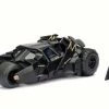 Jada Toys 2008 The Dark Knight Batmobile W/ Batman Figure, Black - 98261W - 1/24 Scale Diecast Model Toy Car