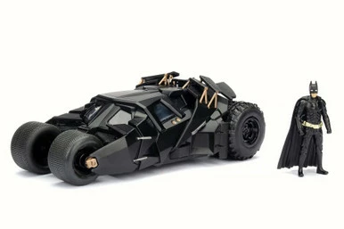 Jada Toys 2008 The Dark Knight Batmobile W/ Batman Figure, Black - 98261W - 1/24 Scale Diecast Model Toy Car 3 Jada Toys 2008 The Dark Knight Batmobile W/ Batman Figure, Black - 98261W - 1/24 Scale Diecast Model Toy Car