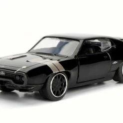 Jada Toys Dom's Plymouth GTX, Black - Jada 98674DP3 - 1/32 Scale Diecast Model Toy Car