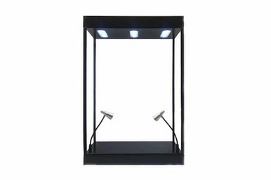 Large LED Lighted Display Case, Black - ModelToyCars 9926MBK - Display Case For Diecast Cars 3 Large LED Lighted Display Case, Black - ModelToyCars 9926MBK - Display Case For Diecast Cars