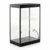 ModelToyCars Large LED Lighted Display Case With 2 Adjustable Shelves 9927MBK - Display Case For Diecast Cars