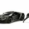 Jada Toys Lykan Hypersport With Black Panther Figure, Avengers - Jada 99723 - 1/24 Scale Diecast Model Toy Car -Outlet Cars Sales 99723 JADA Lykan Hypersport w Black Panther 124 1 BLACK AZ 97345.1610383814.386.513