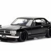 Jada Toys 1971 Nissan Brian's Skyline 2000 GT-R, Black - Jada 99793 - 1/24 Scale Diecast Model Toy Car