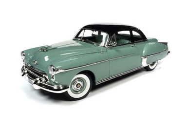 1950 Oldsmobile Rocket 88, Green - Auto World AMM1280 - 1/18 Scale Diecast Model Toy Car 3 1950 Oldsmobile Rocket 88, Green - Auto World AMM1280 - 1/18 Scale Diecast Model Toy Car