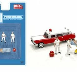 Paramedic Set, Multi- American Diorama AD-76467MJ - 1/64 Scale Figurine - Diorama Accessory